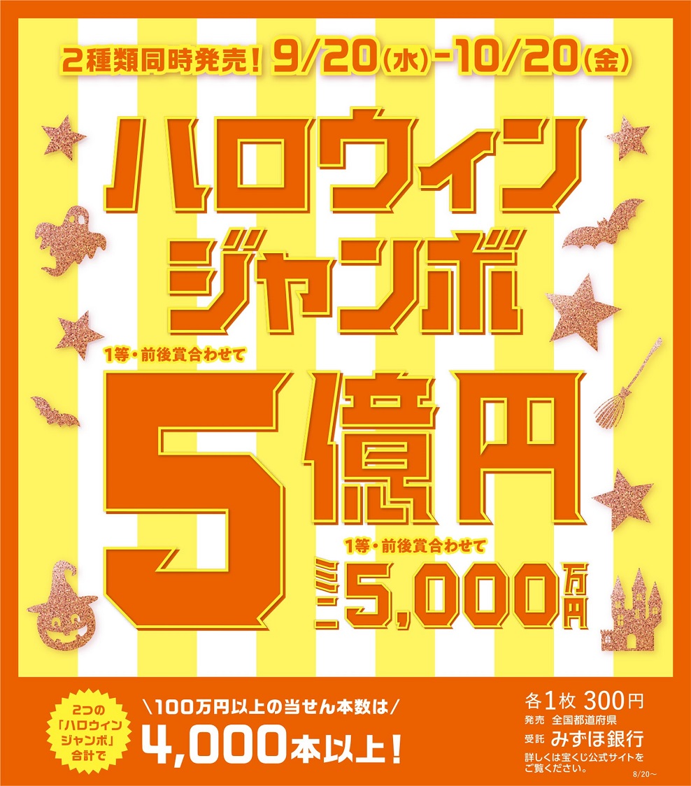 ハロウィンジャンボ宝くじ発売:イメージ
