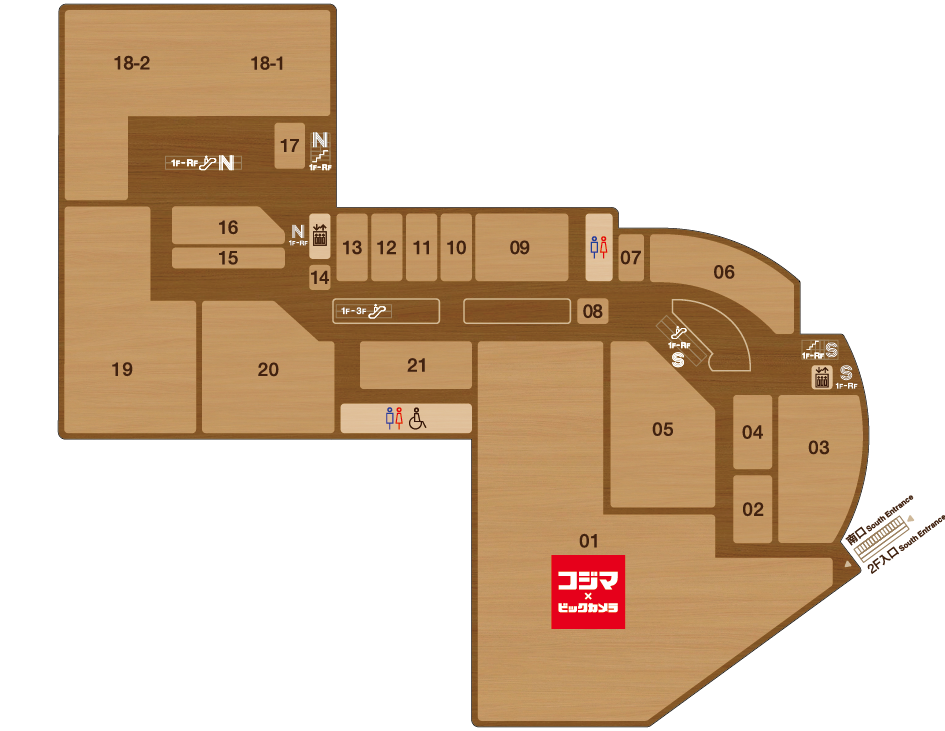 2F フロアマップ
