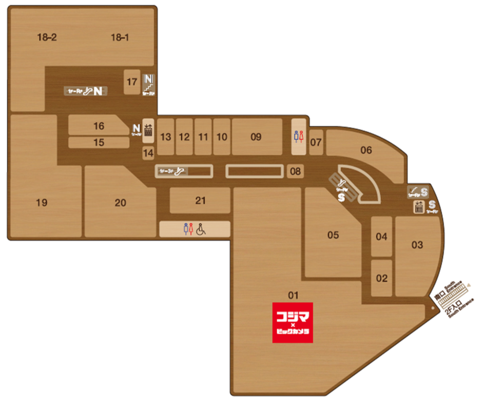 2F フロアマップ