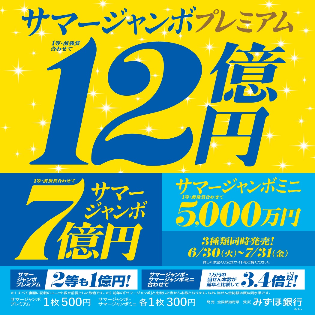 サマージャンボ宝くじ発売！:イメージ